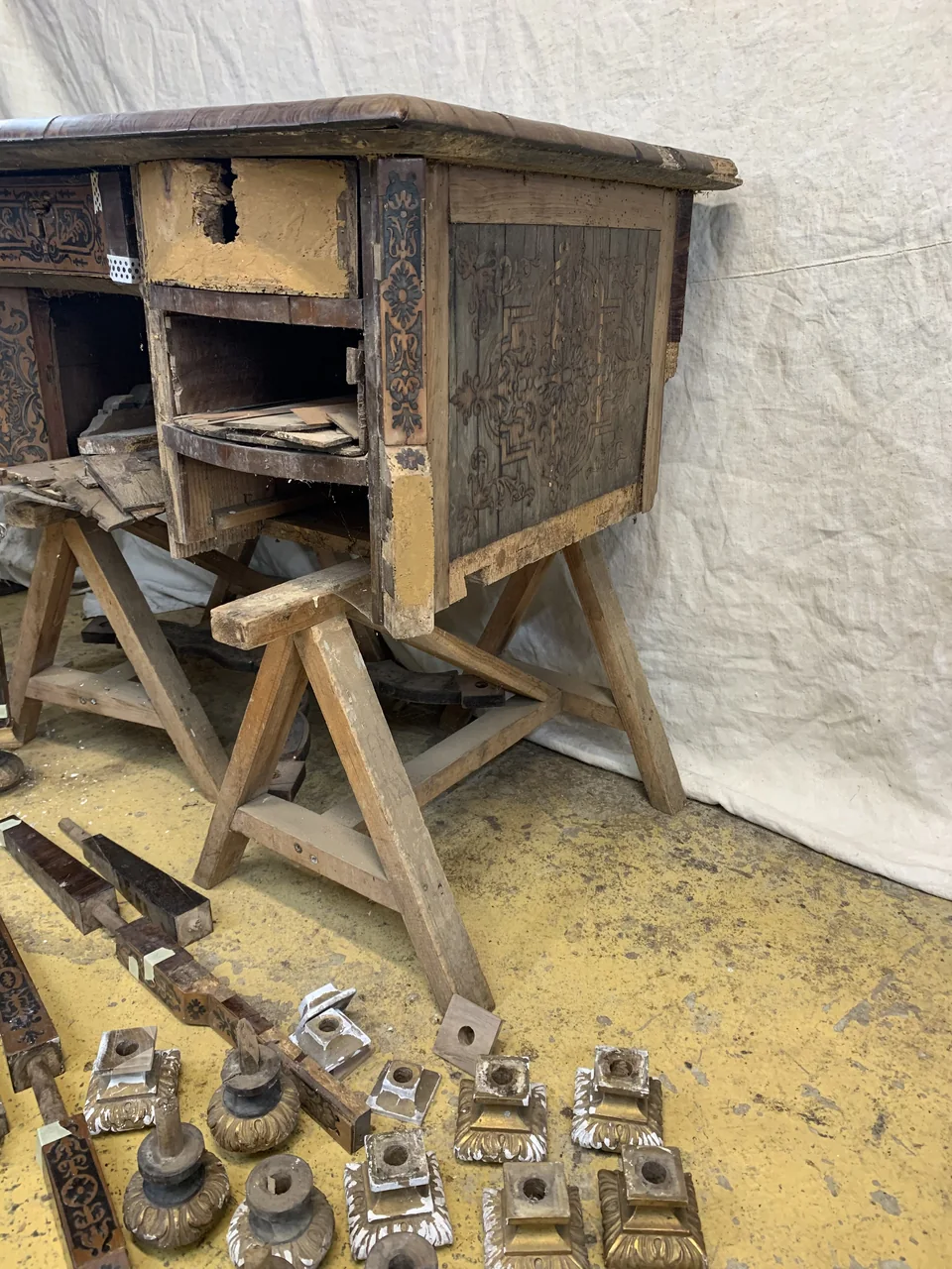 Le bureau a souffert pendant la guerre